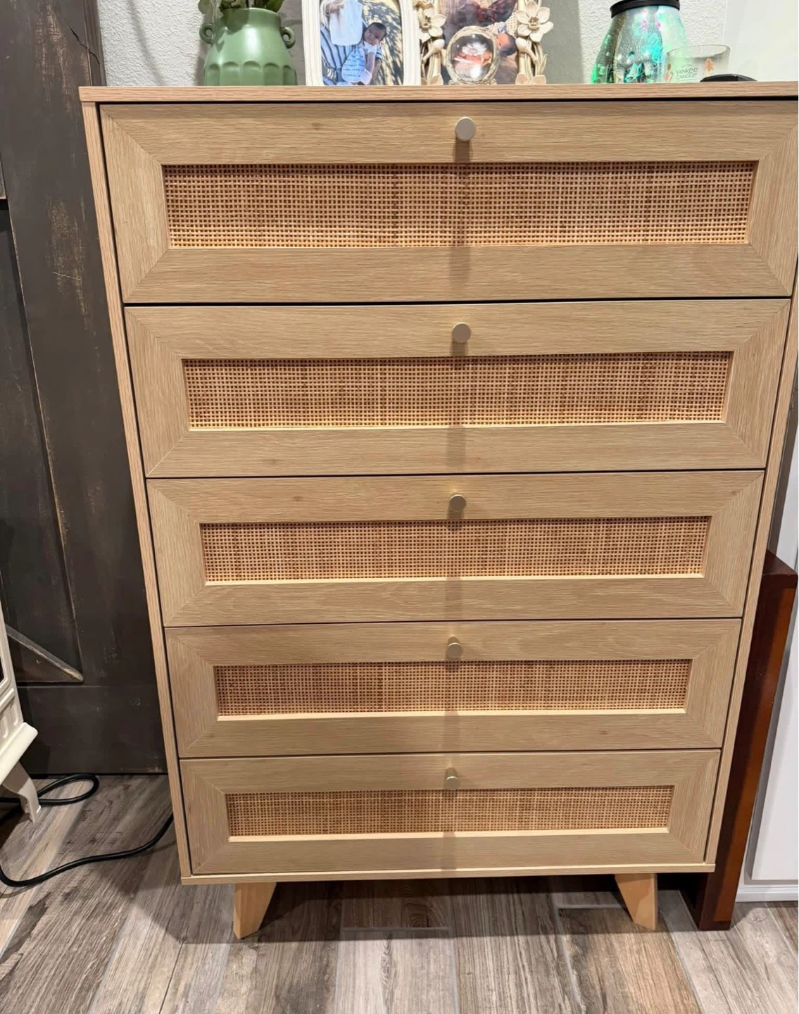 5 Drawers Rattan Dresser by Bay Isle Home