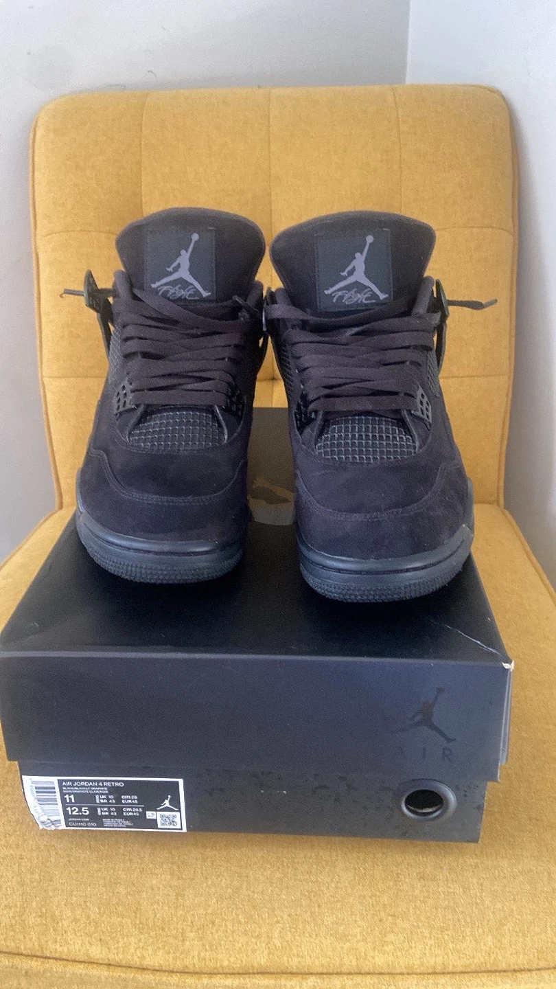 Air Jordan 4 Retro Black Cat Men's Shoes