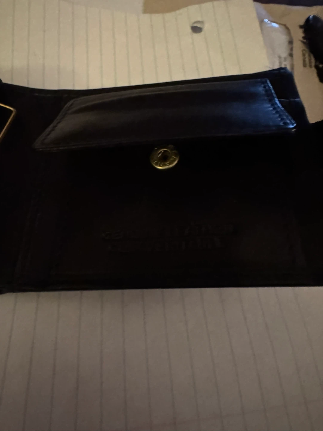 Black Bifold Genuine Leather Wallet - photo 4