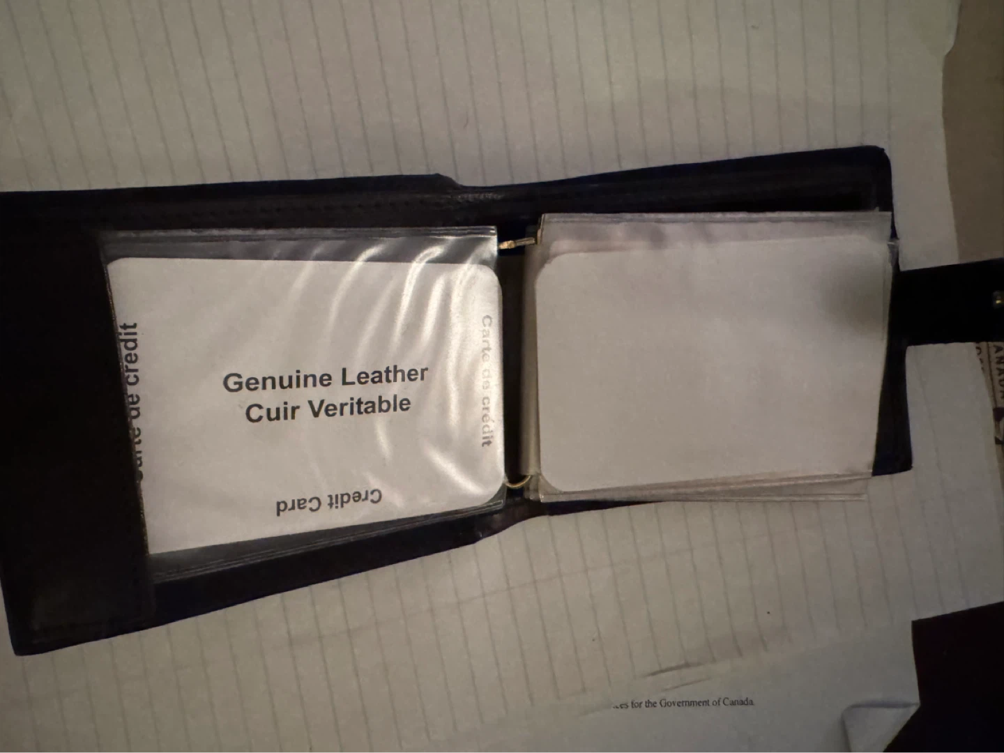Black Bifold Genuine Leather Wallet - photo 3