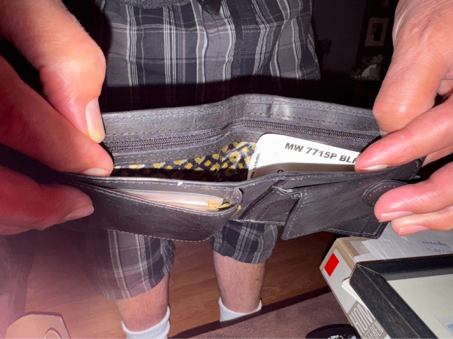 Black Bifold Genuine Leather Wallet - photo 5