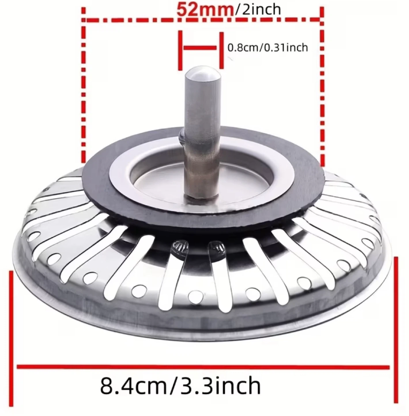 Stainless Steel Kitchen Sink Strainer Basket - photo 2