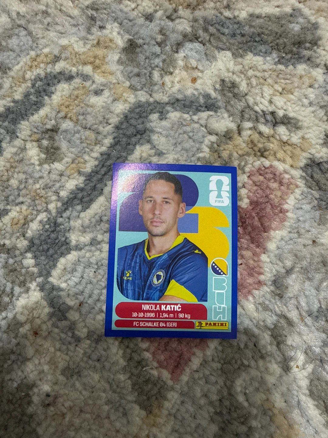 Panini FIFA World Cup 2026 Nikola Katić BIH 7 sticker