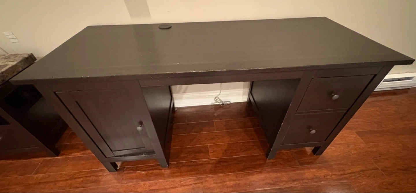 Dark Wood Writing Desk