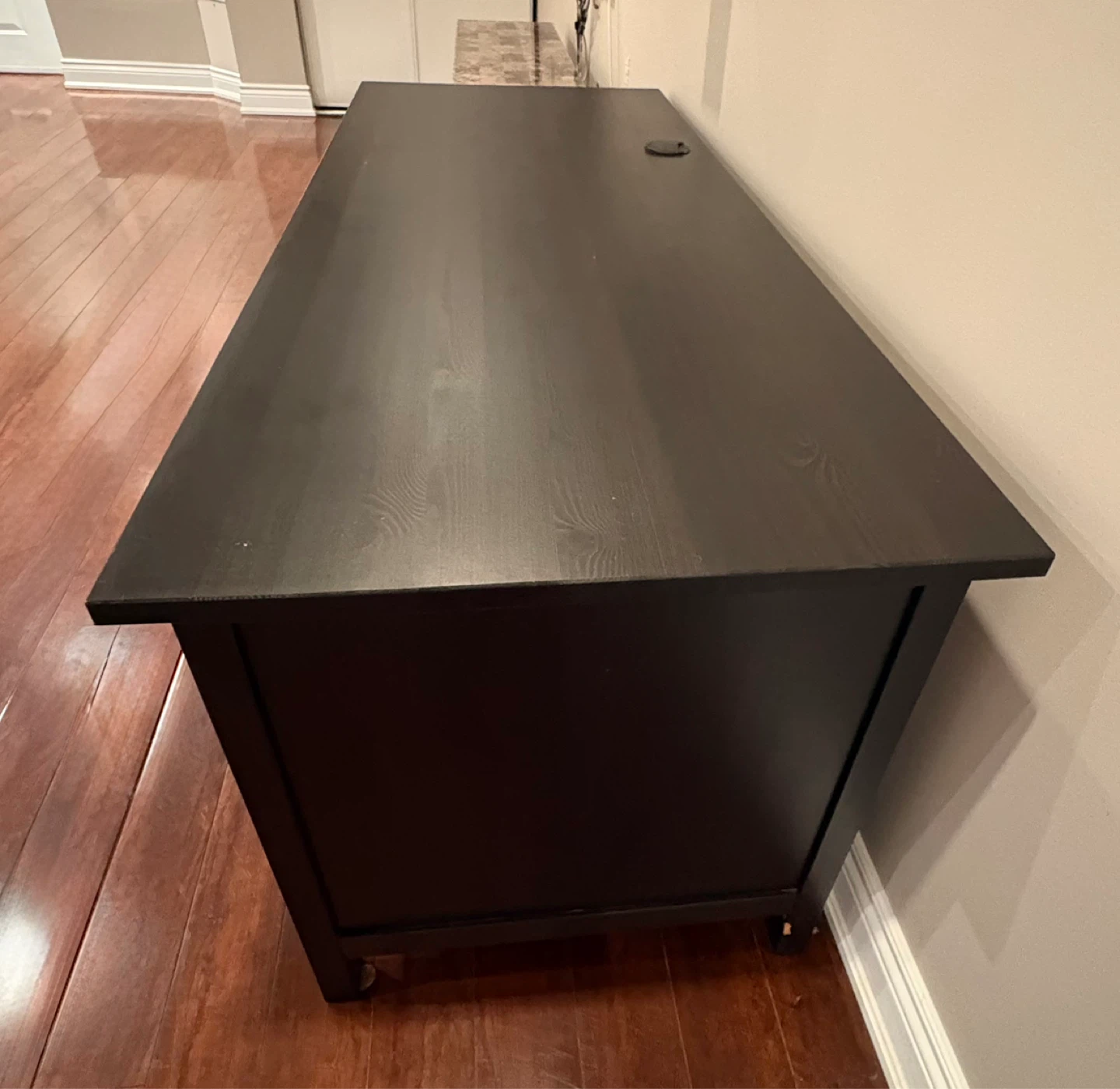 Dark Wood Writing Desk - photo 2