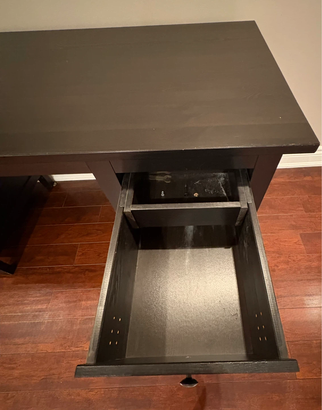 Dark Wood Writing Desk - photo 3