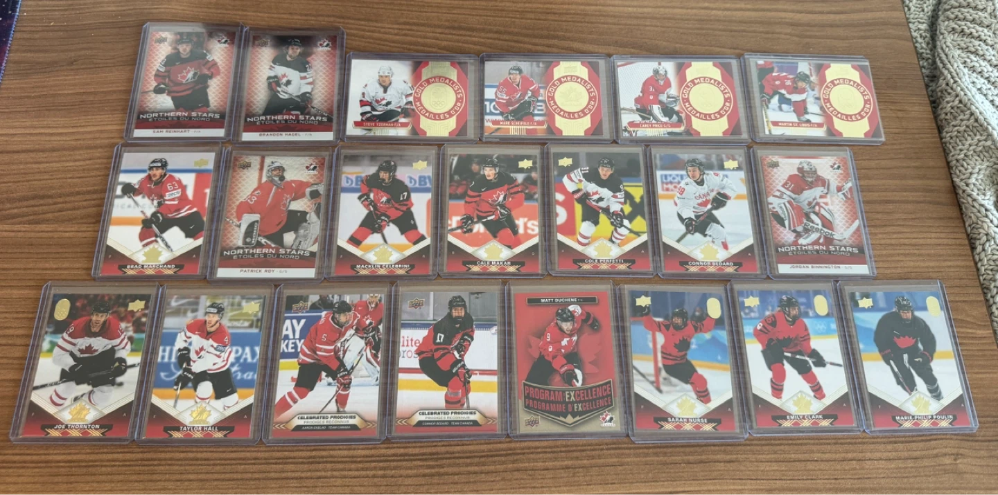 Collection of Team Canada Hockey Cards