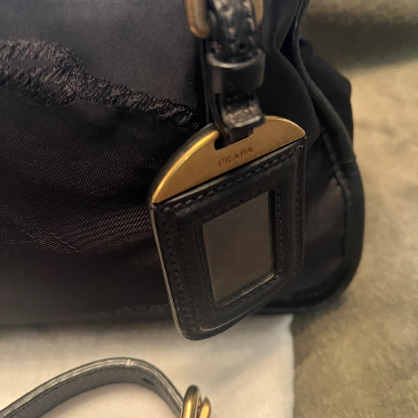 Prada Black Nylon Leather Satchel Bag - photo 4