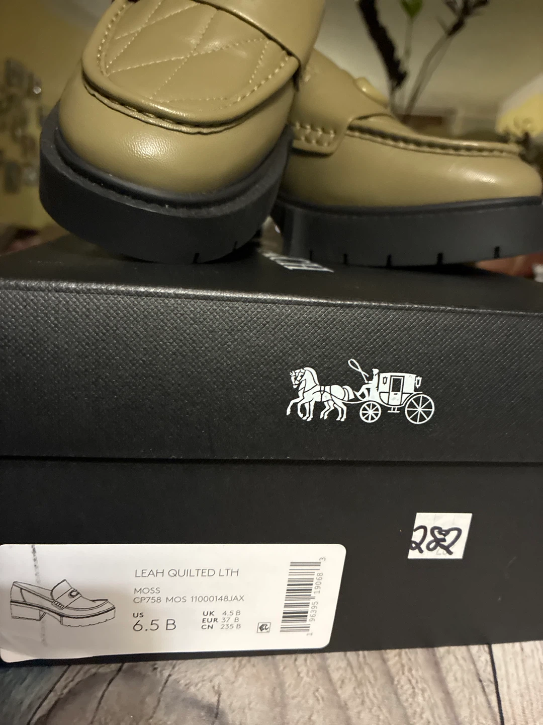 Coach Leah Quilted LTH Loafers - Size 6.5 B - photo 2