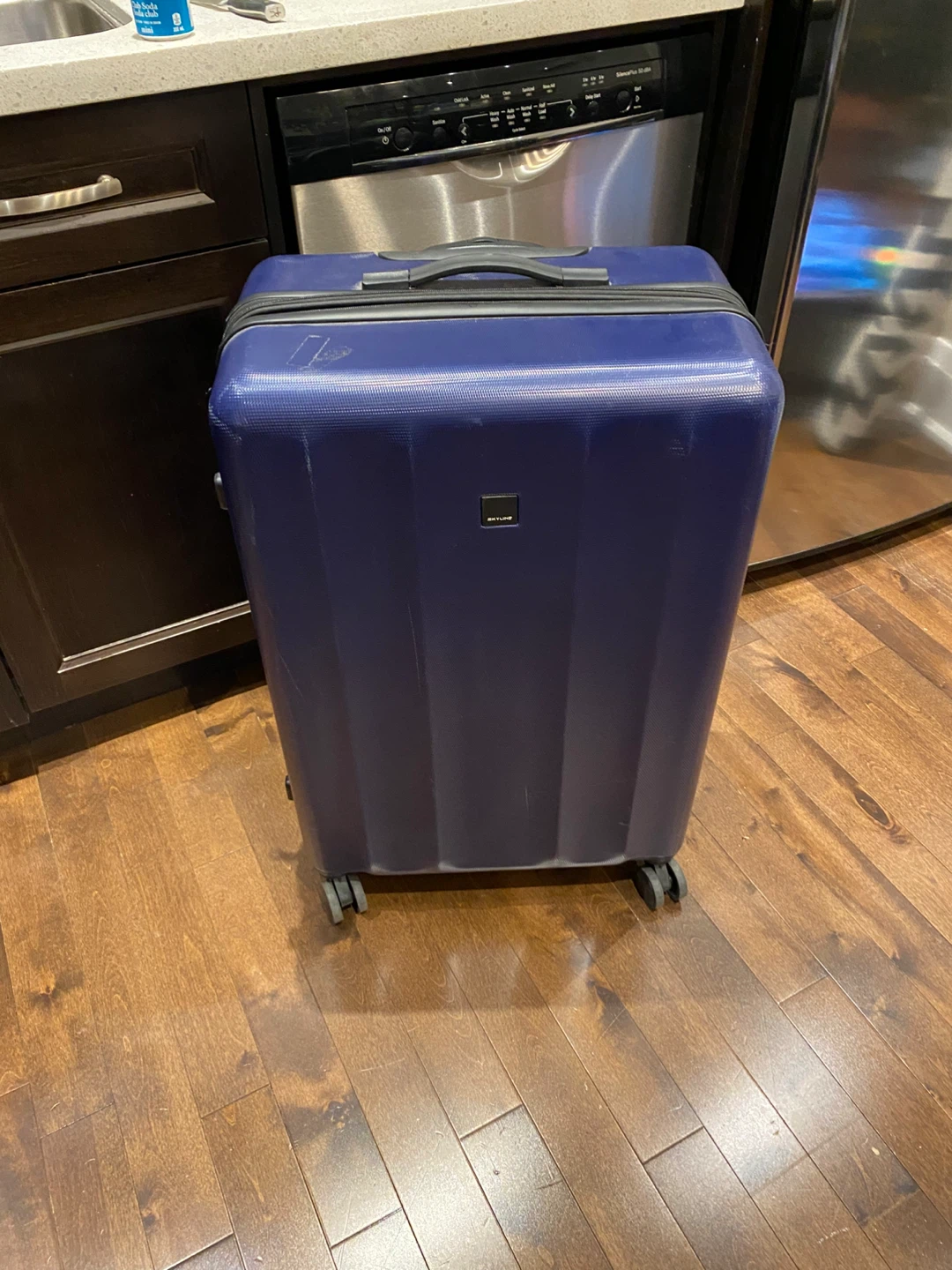 Skyline Luggage - Blue Hardshell Suitcase