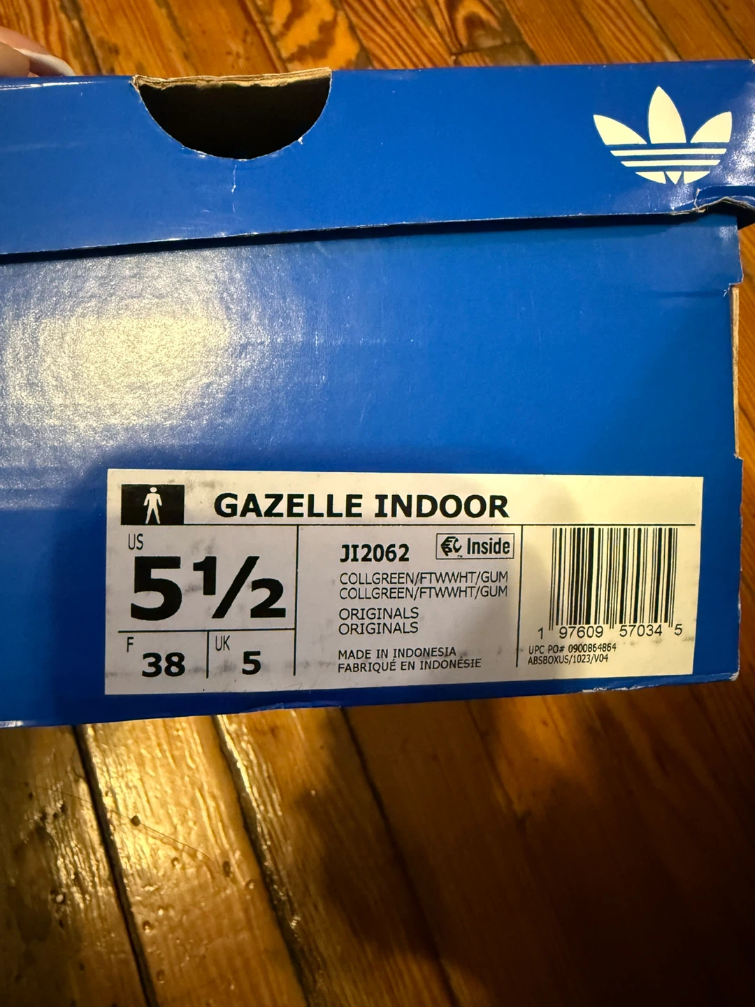 Adidas Gazelle Indoor Green Sneakers Size 5.5 - photo 4