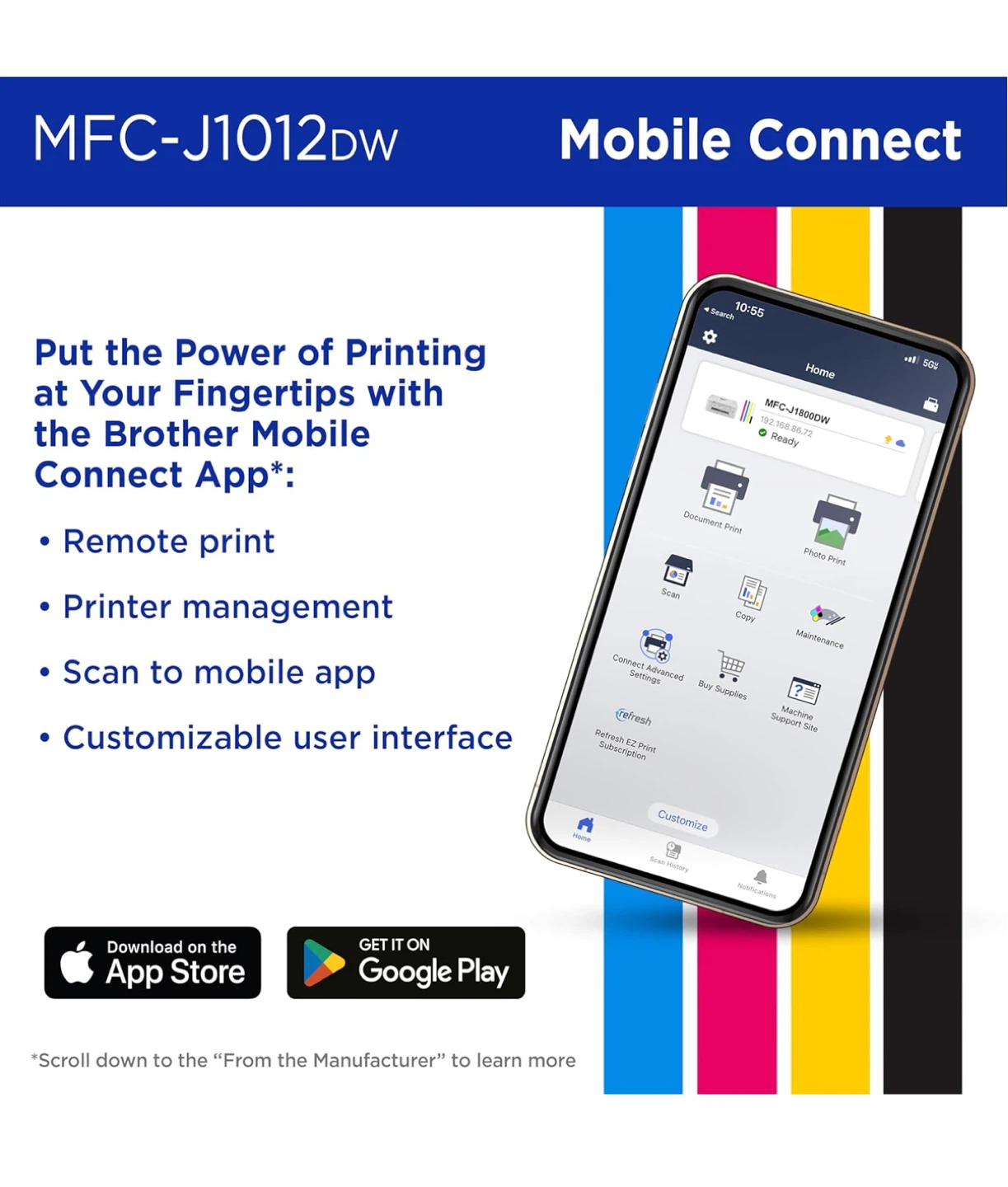 Brother MFC-J1012DW Wireless All-in-One Printer - photo 4