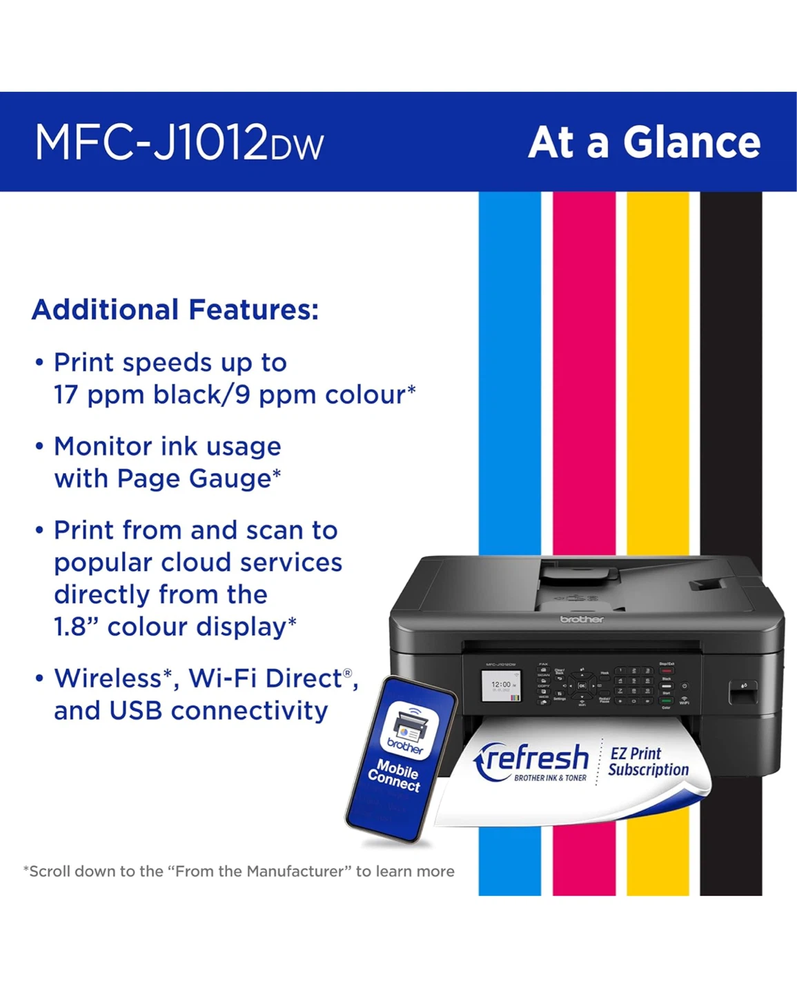 Brother MFC-J1012DW Wireless All-in-One Printer - photo 5