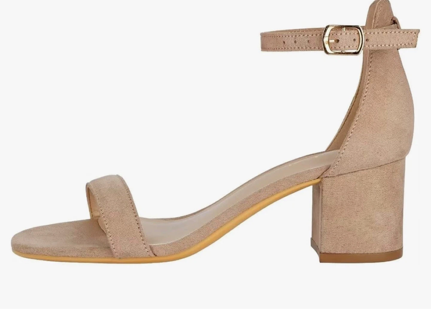 Amazon Essentials Tan Block Heel Sandals, brand new - photo 2