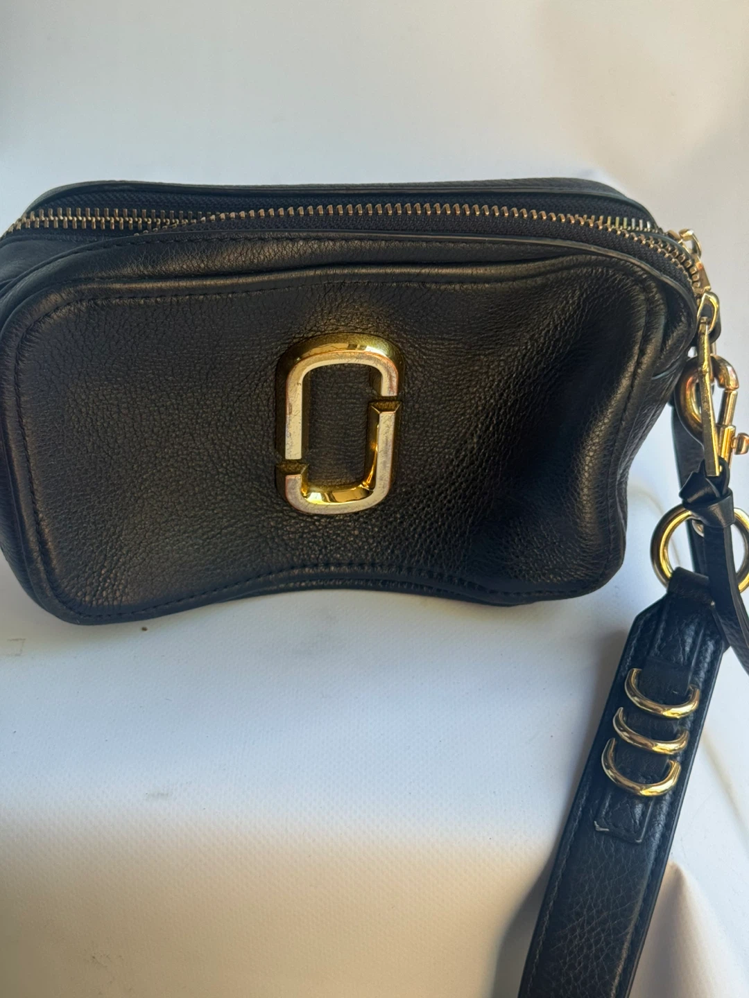 The Marc Jacobs Black Leather Camera Bag