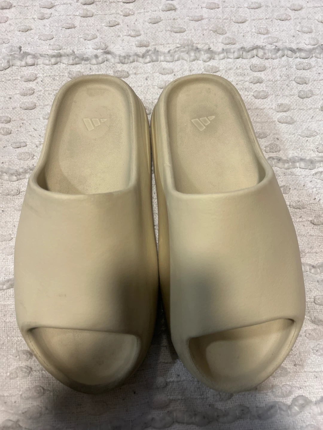 Bone colour Yezzy slides season 1