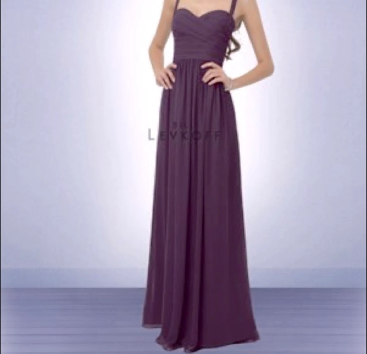 Bill Levkoff Purple Bridesmaid Dress Size 4