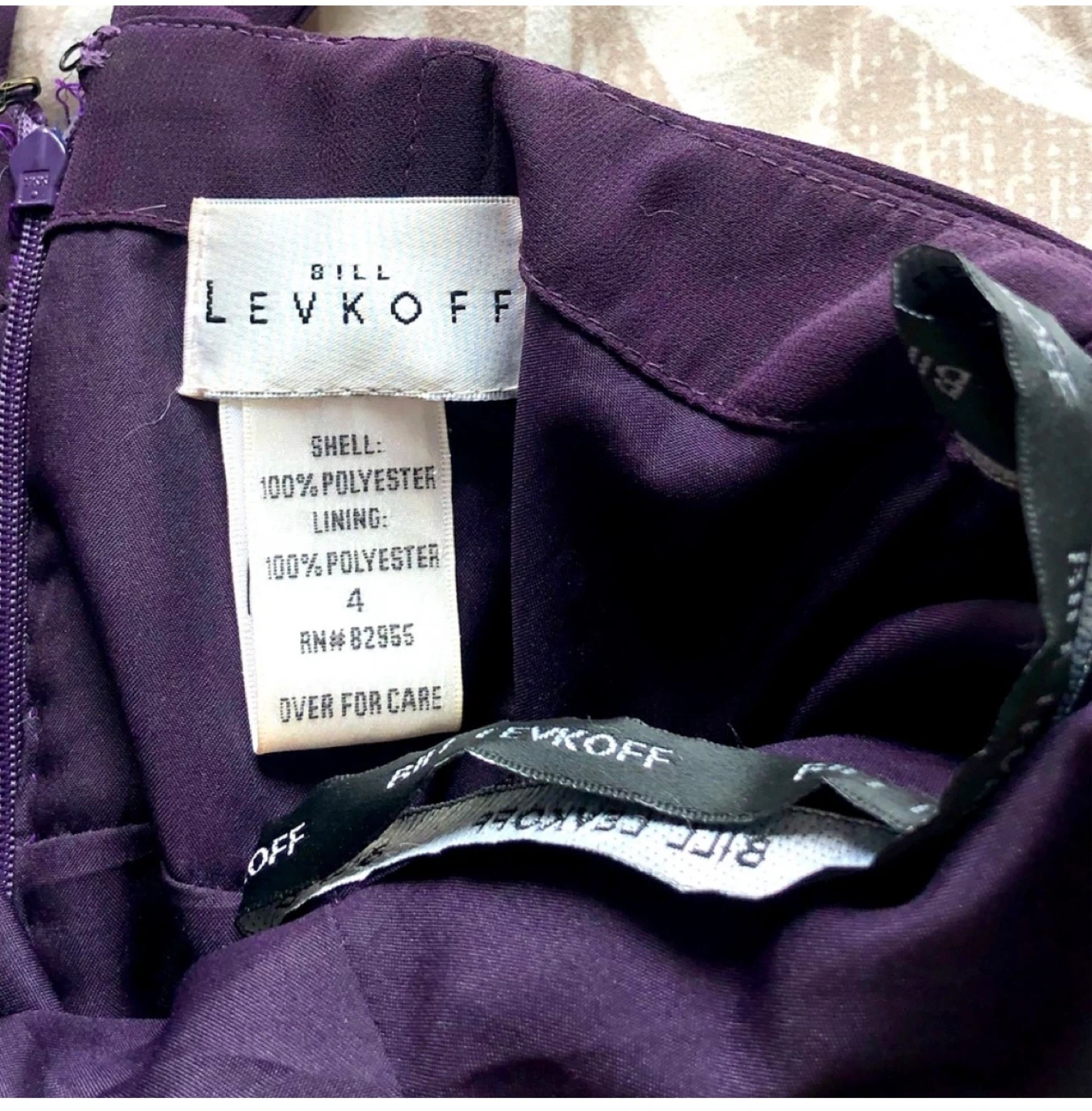 Bill Levkoff Purple Bridesmaid Dress Size 4 - photo 4