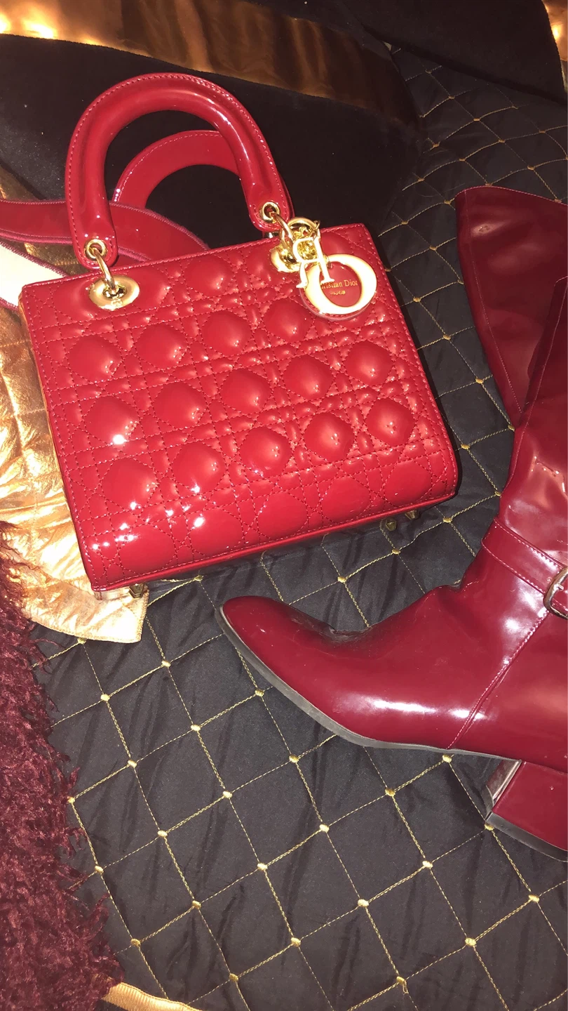 Red Patent Leather  Dior Boots 8 - photo 3