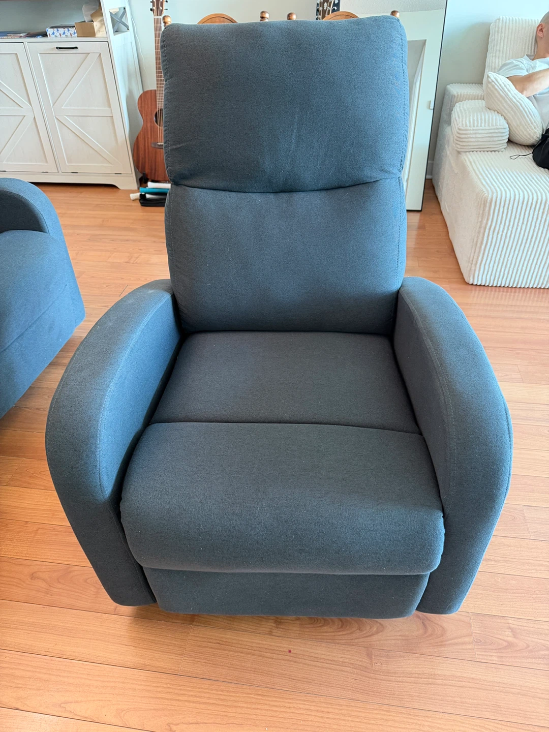 Grey Reclining Loveseat and Chair - photo 2
