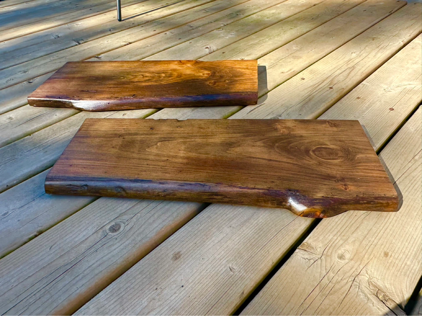 Live Edge Wood Shelves - Set of 2