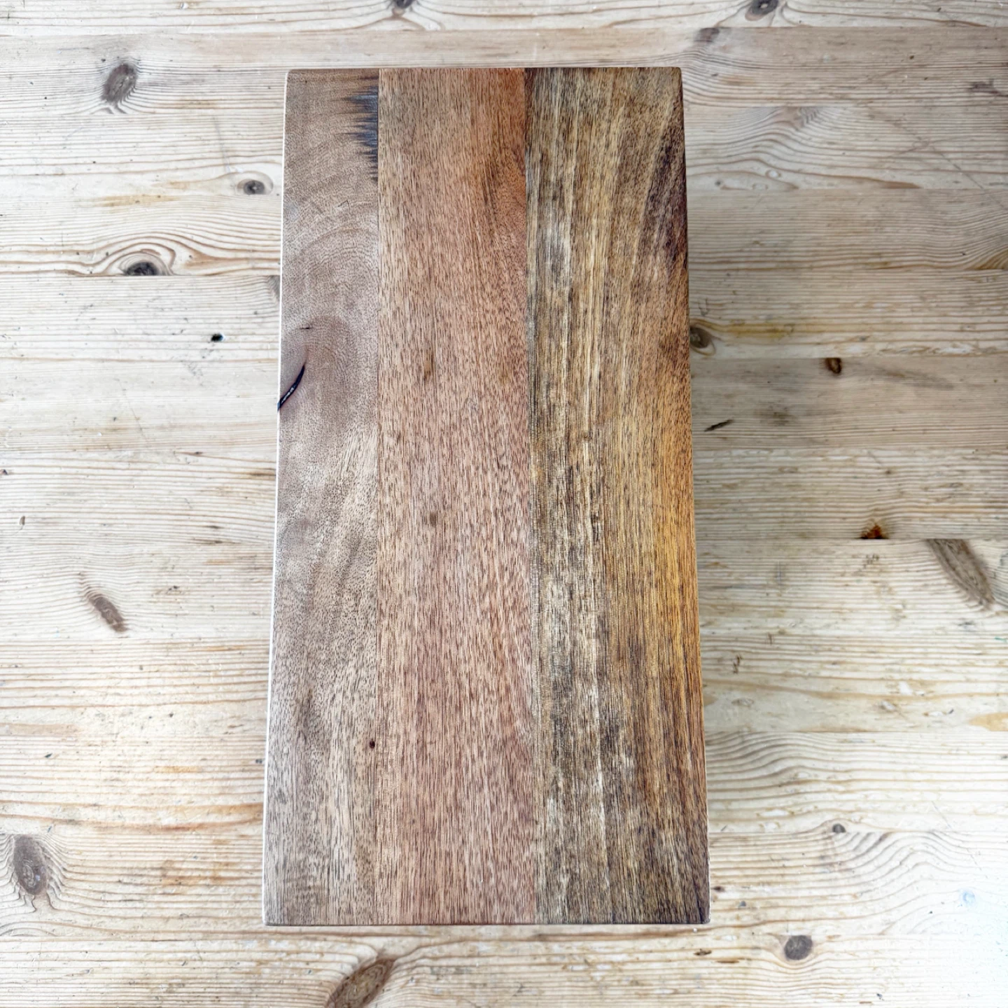 Vintage Metal Storage Box with Wooden top - photo 5