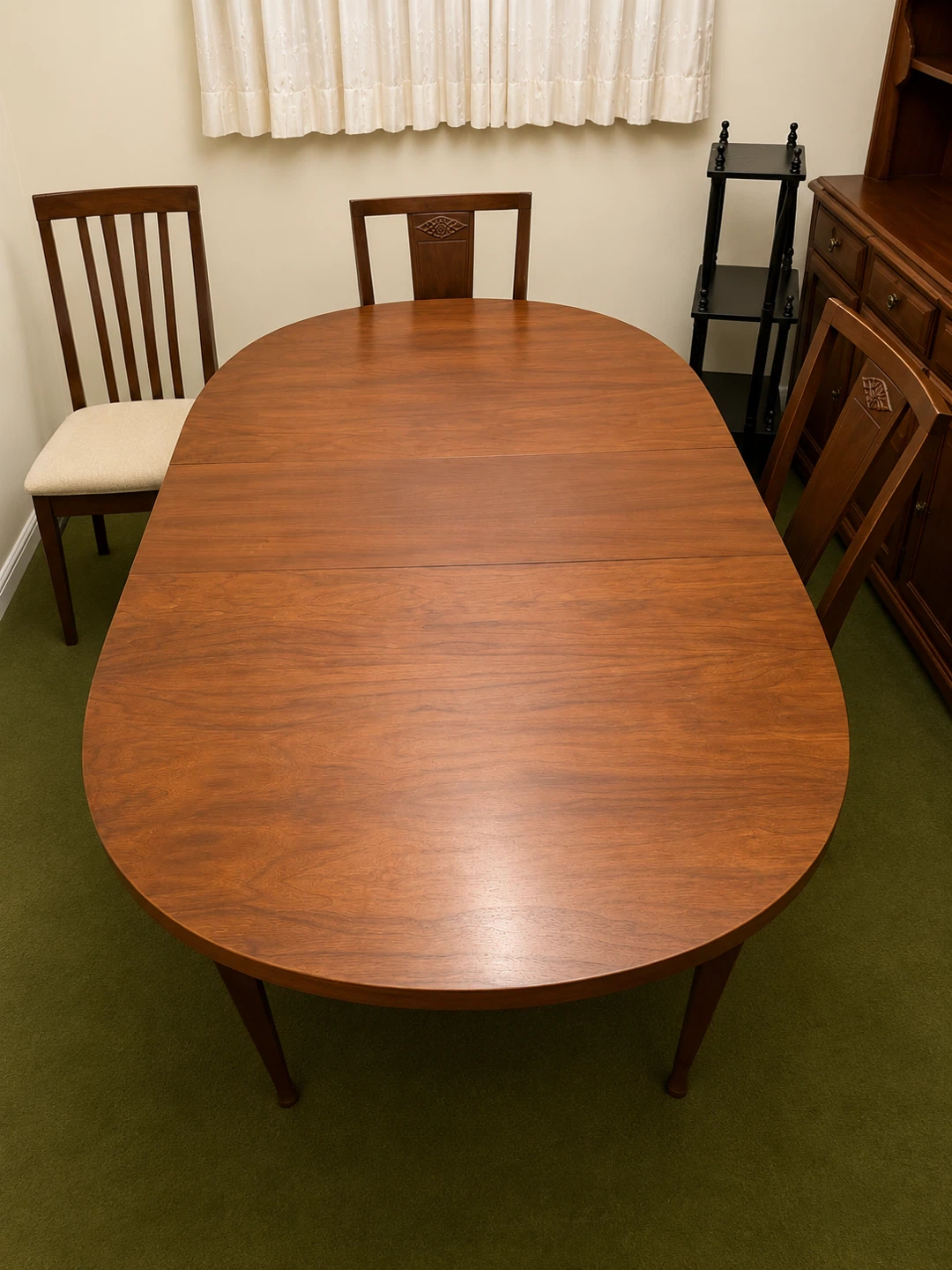 Oval Wood Dining Table with 4 Chairs - photo 4