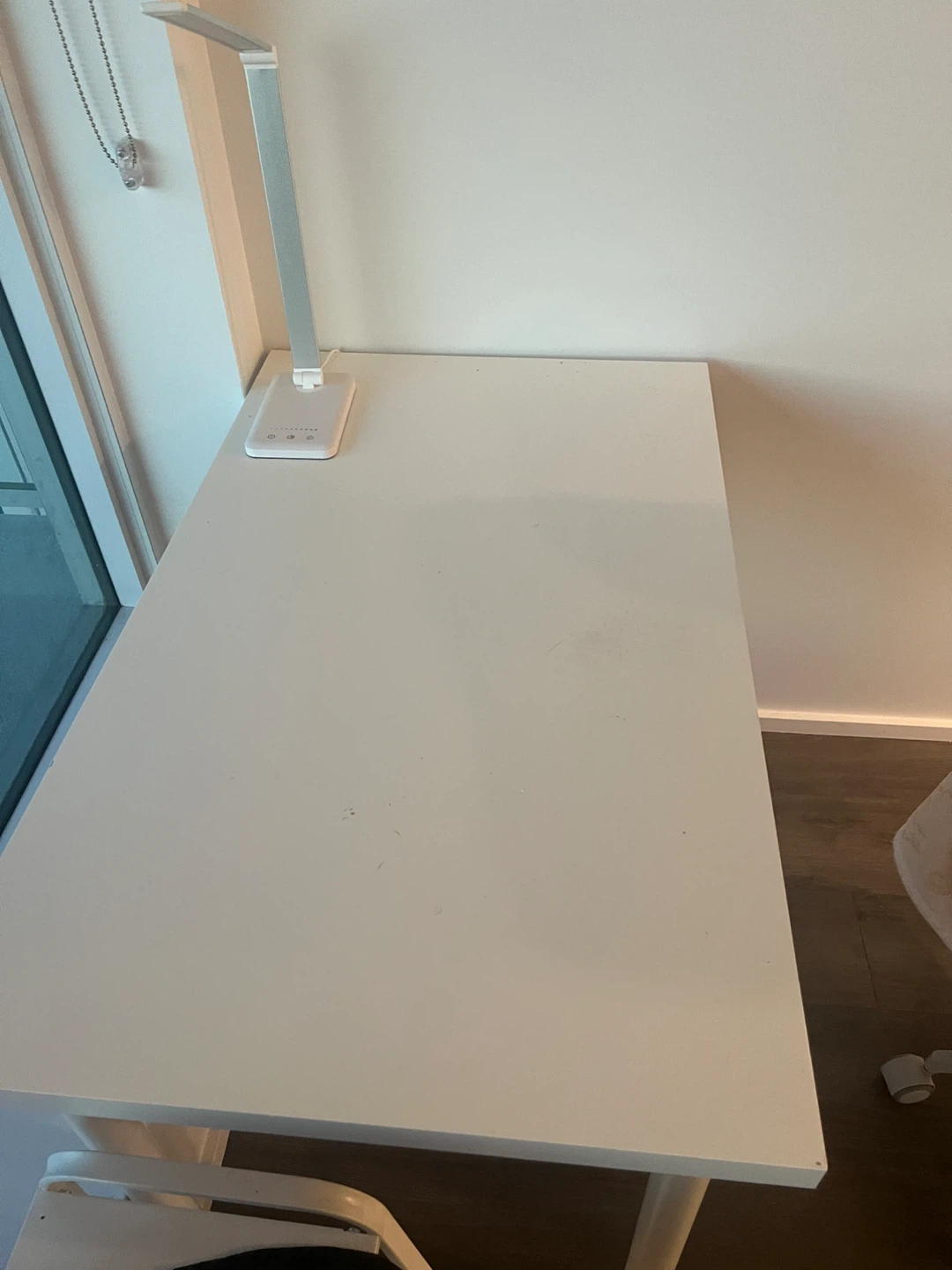IKEA White Desk + LED Lamp