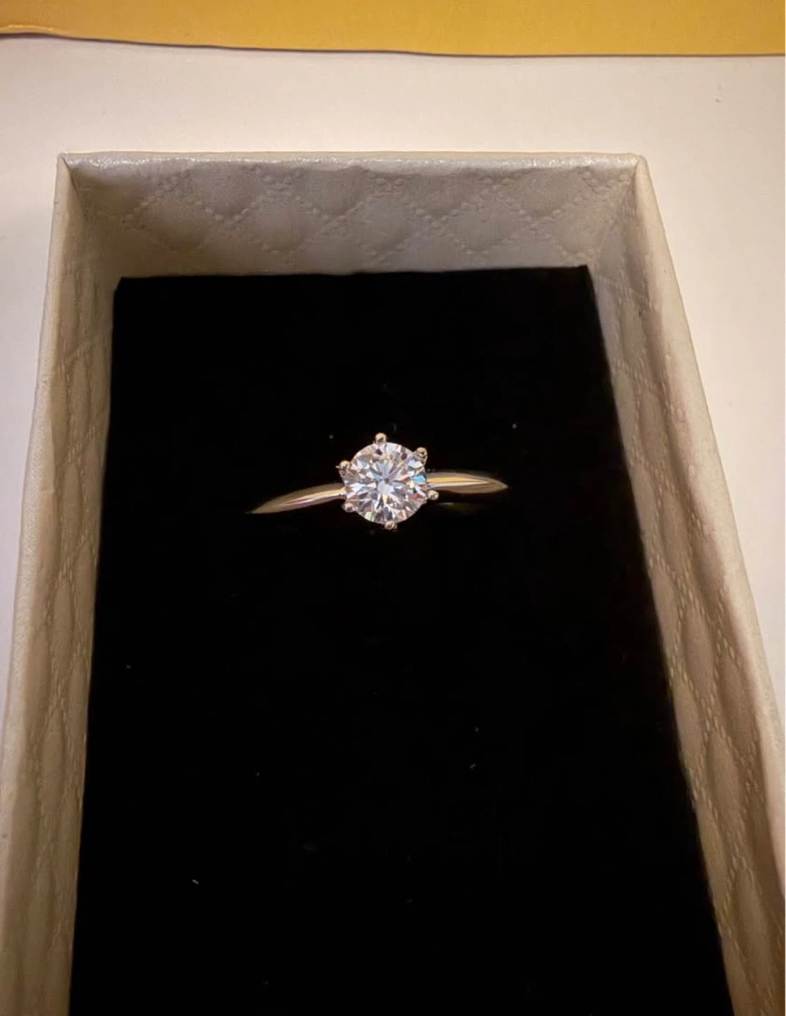 Moissanite Engagement/Promise Ring - photo 2