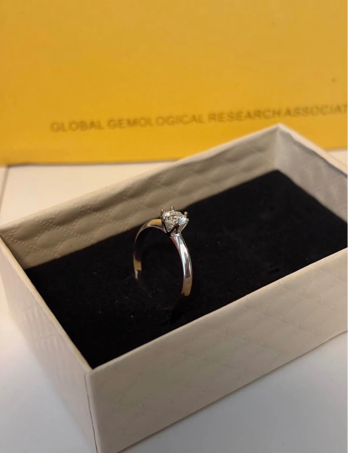 Moissanite Engagement/Promise Ring - photo 3