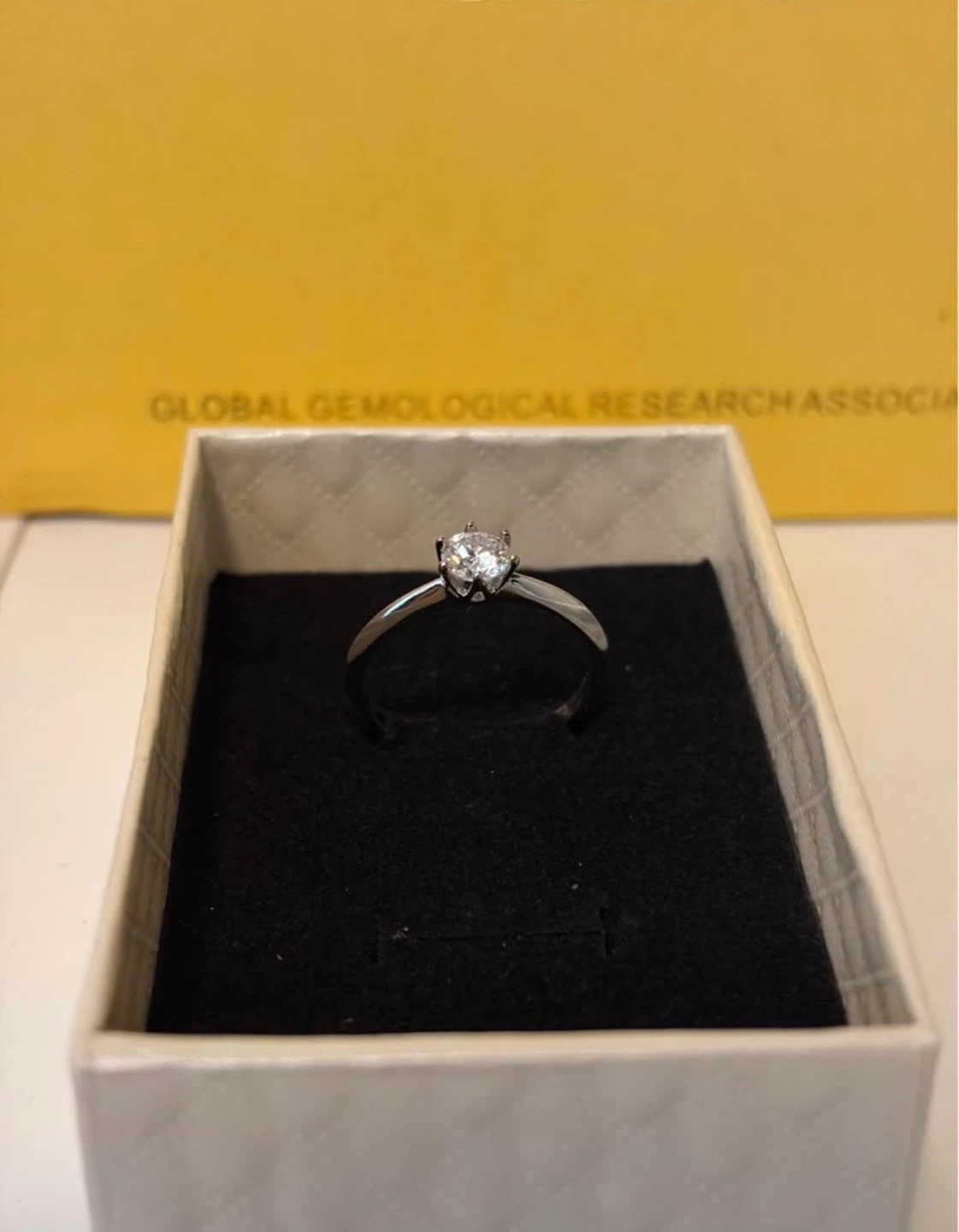 Moissanite Engagement/Promise Ring - photo 4
