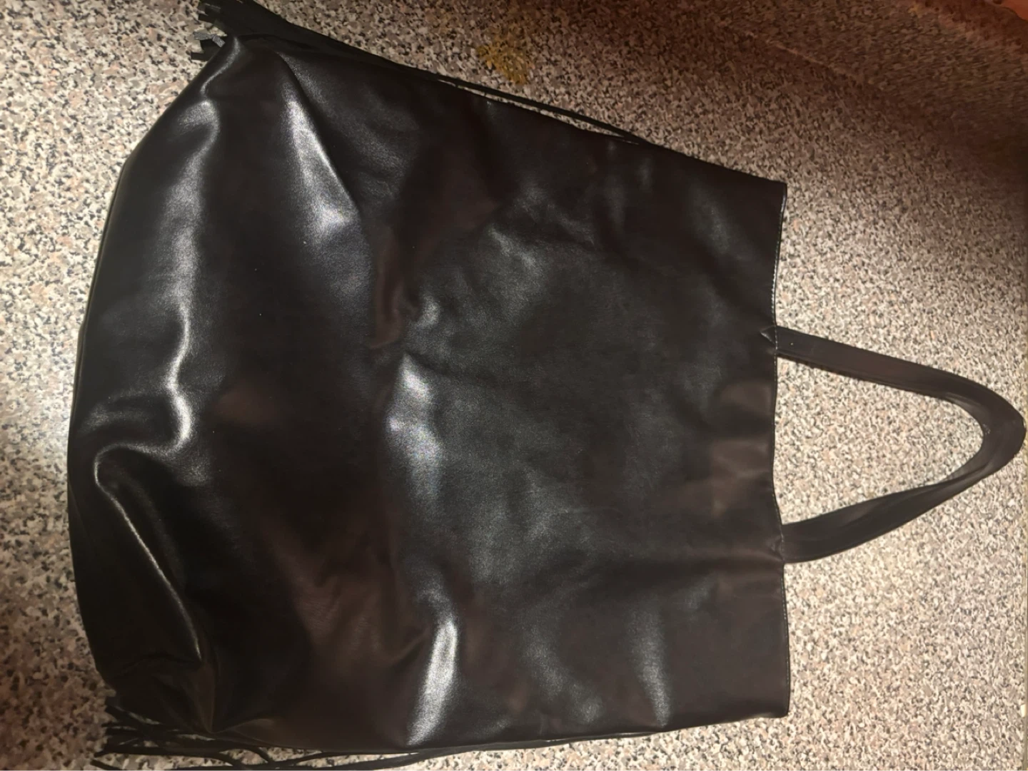 Victoria's Secret Black Fringe Tote Bag - photo 3
