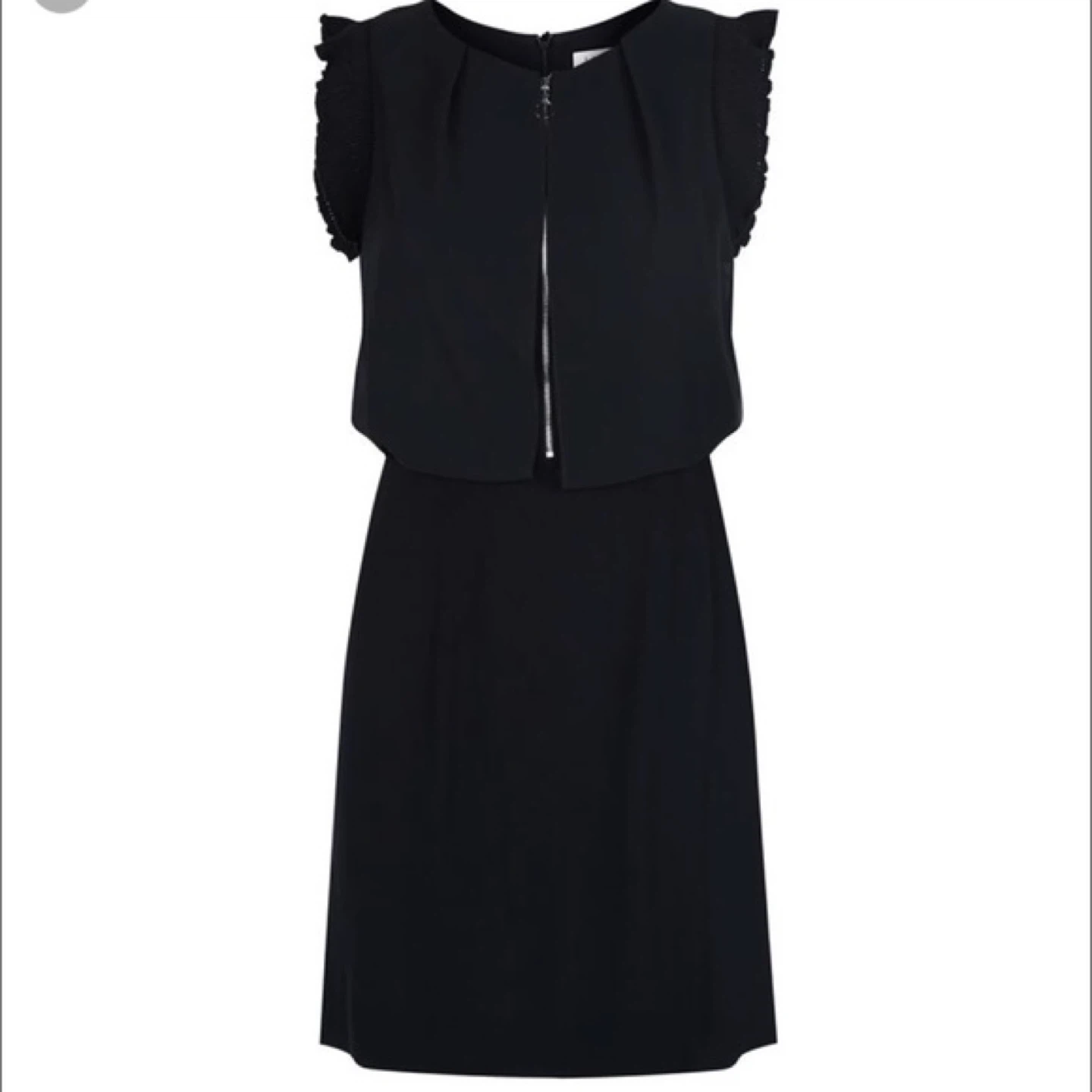 Sandro Paris Black Dress with Zipper Size 1