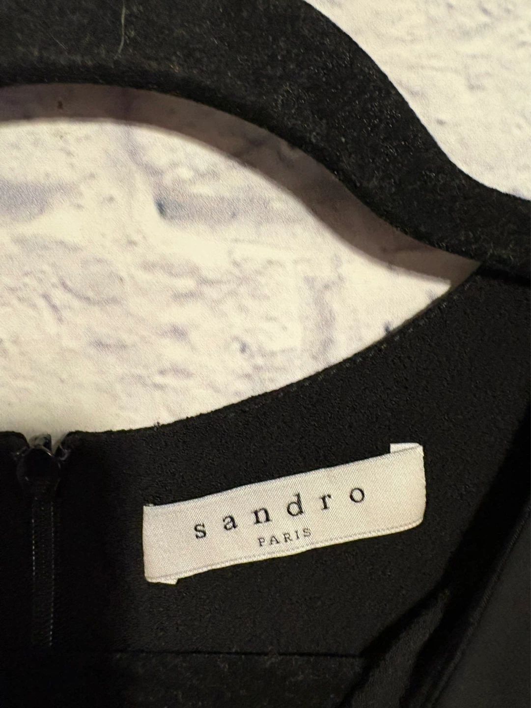 Sandro Paris Black Dress with Zipper Size 1 - photo 4