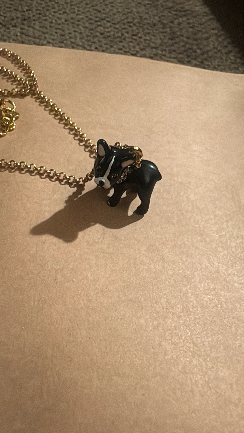 Kate Spade Ma Cherie Antoine  French Bulldog Charm Necklace - photo 2