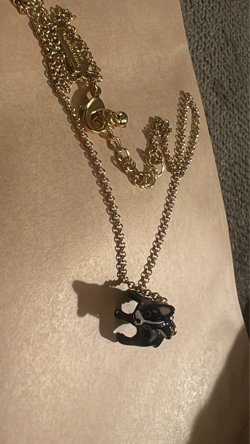 Kate Spade Ma Cherie Antoine  French Bulldog Charm Necklace - photo 3