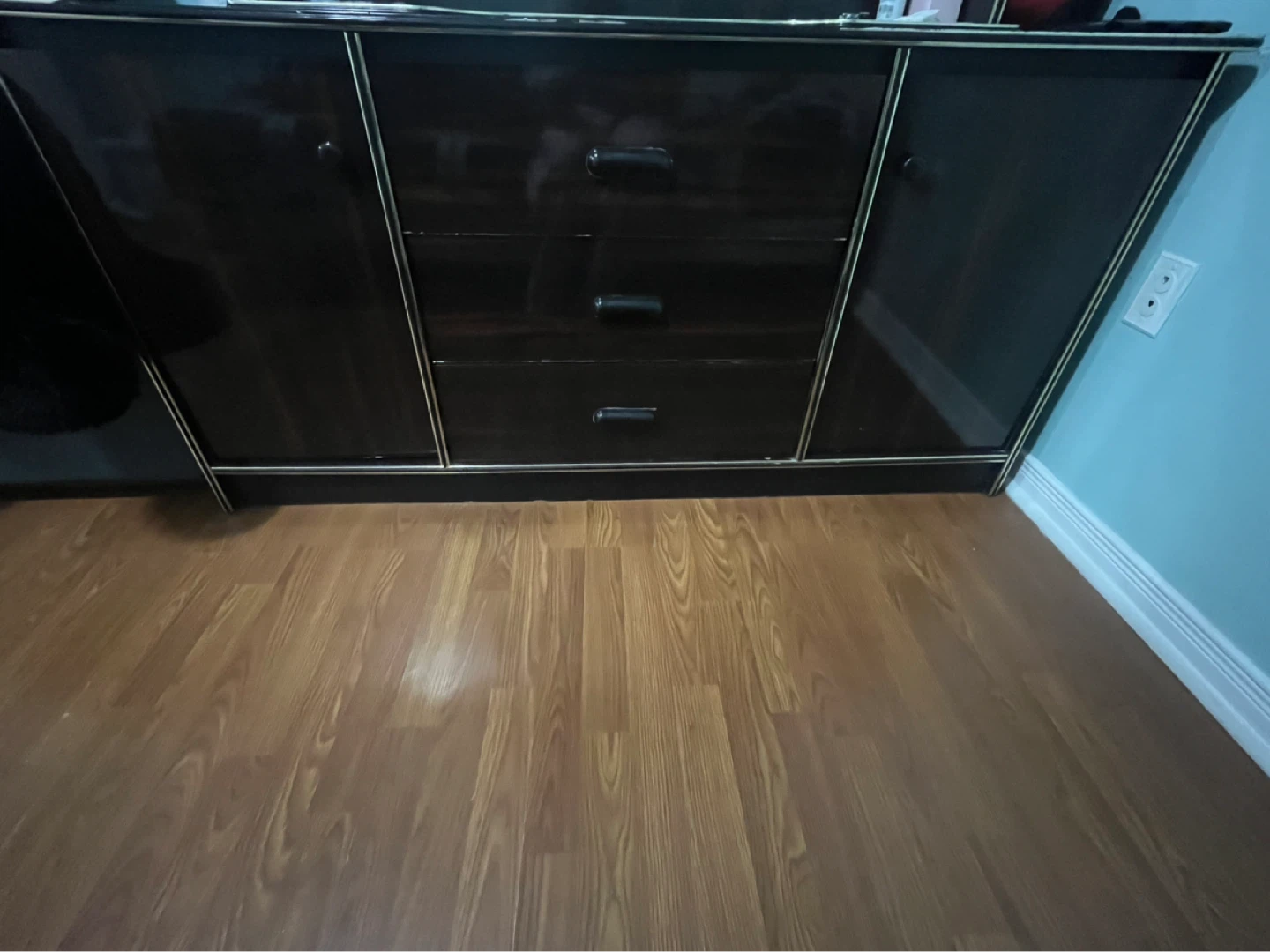 Dark Brown Dresser with Mirror - photo 2