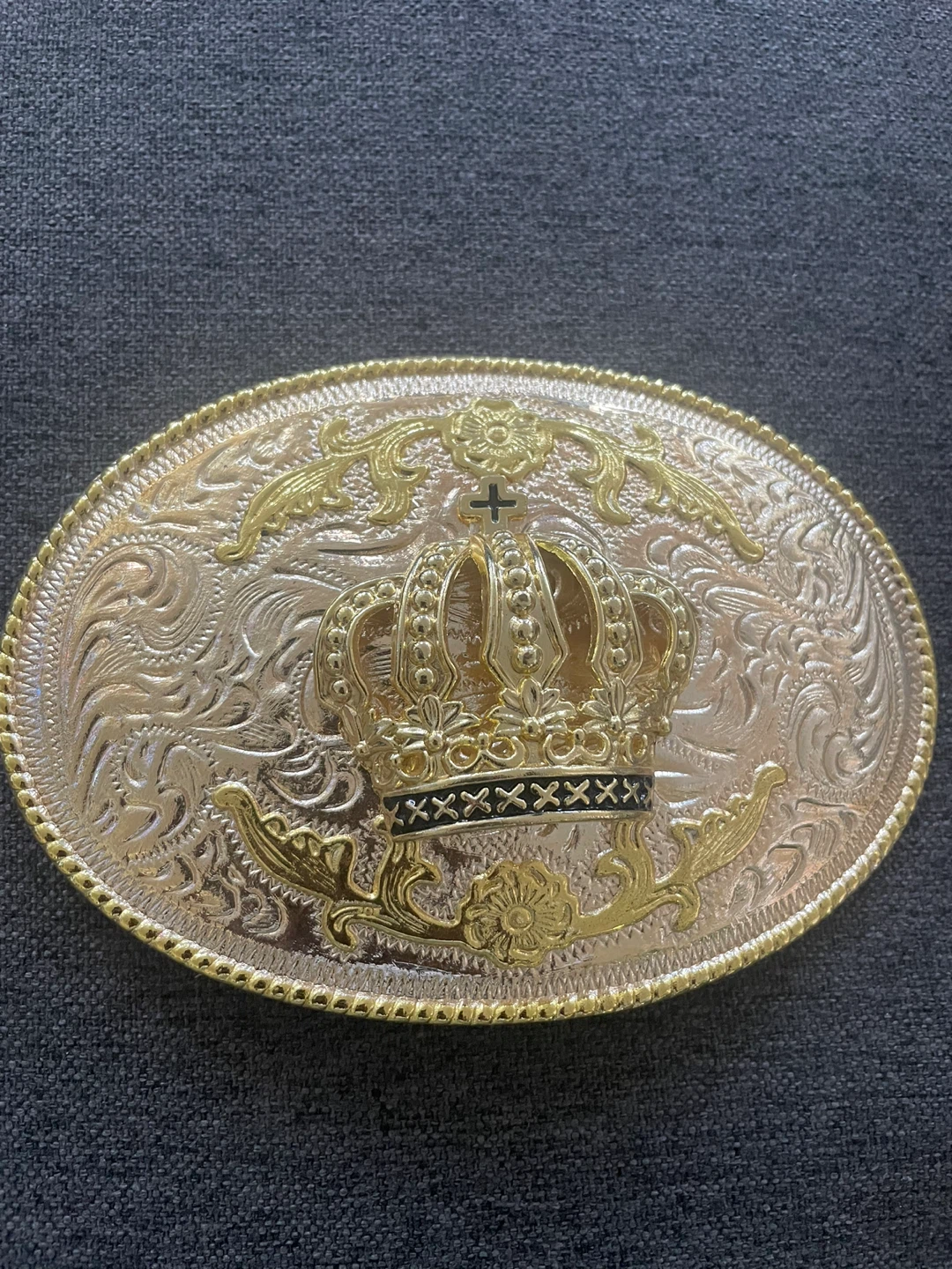 Western Inspired Crown Belt Buckle - photo 3