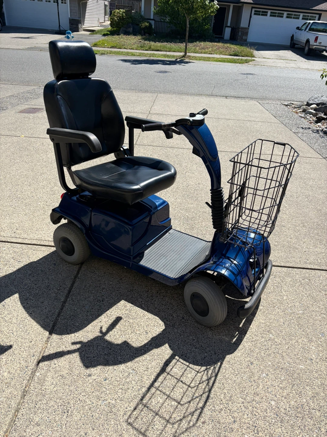 Blue Mobility Scooter with Basket - photo 3