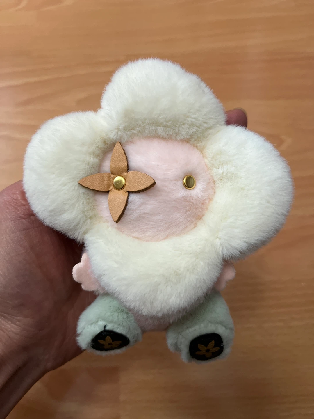 Plush Flower Keychain