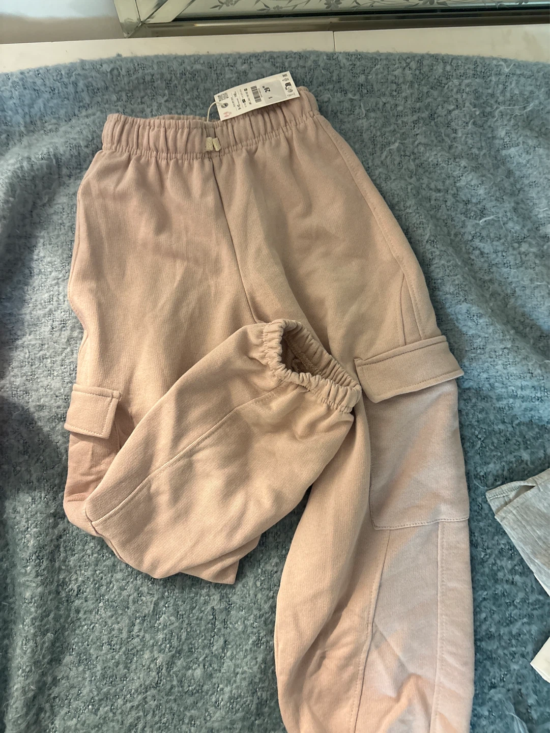 Kids Pink Cargo Pants Size 140cm