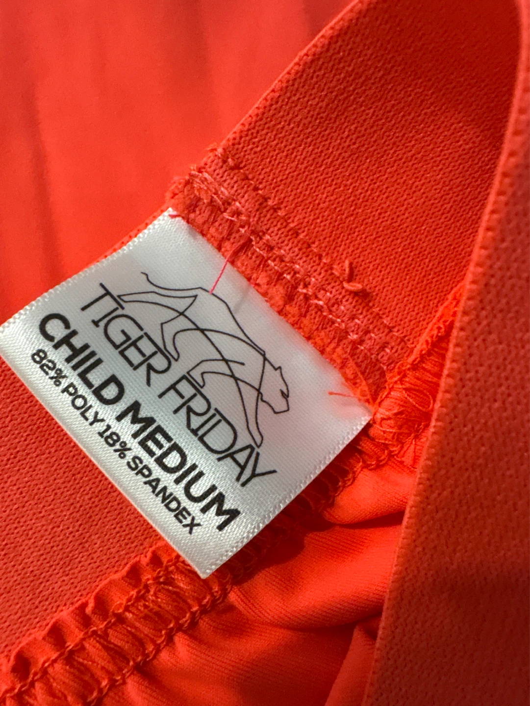 Tiger Friday Child Snap Button Pants - Medium - Neon Orange - photo 2