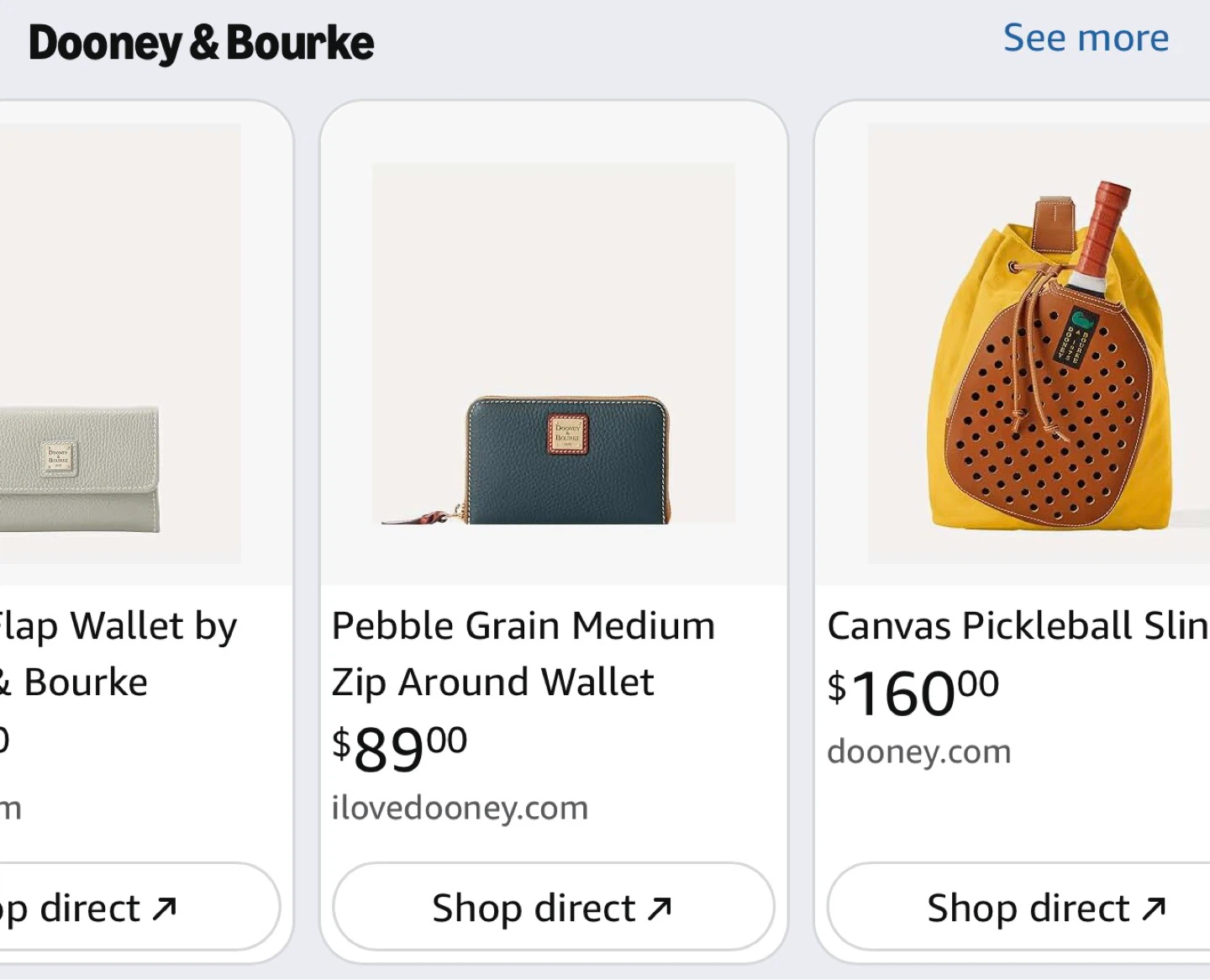 Dooney & Bourke Pebble Grain Leather Pouch - photo 5
