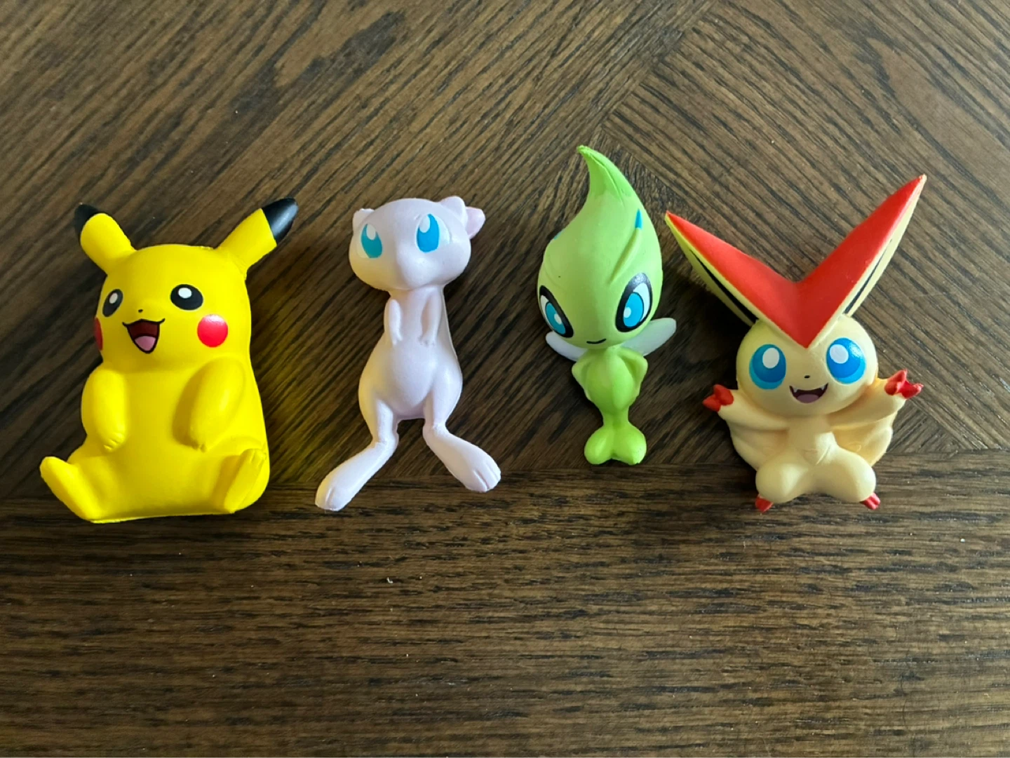 Pokémon Figures - Pikachu, Mew, Celebi, Victini