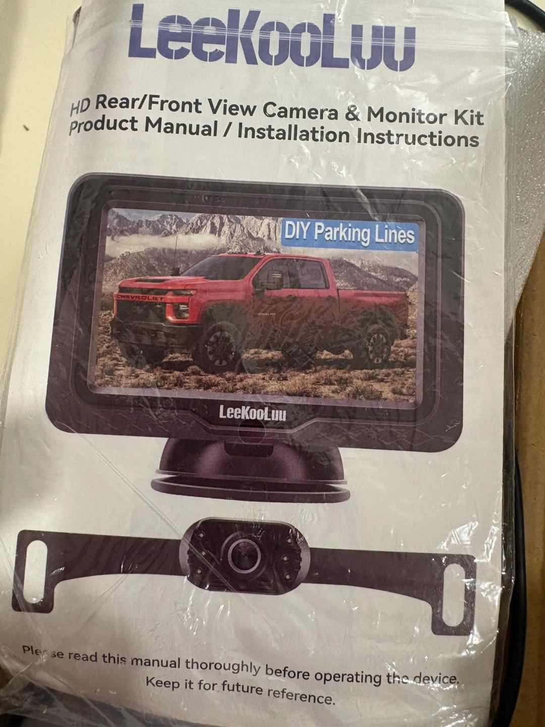 LeeKooLuu HD Rear/Front View Backup Camera Monitor Kit - photo 3