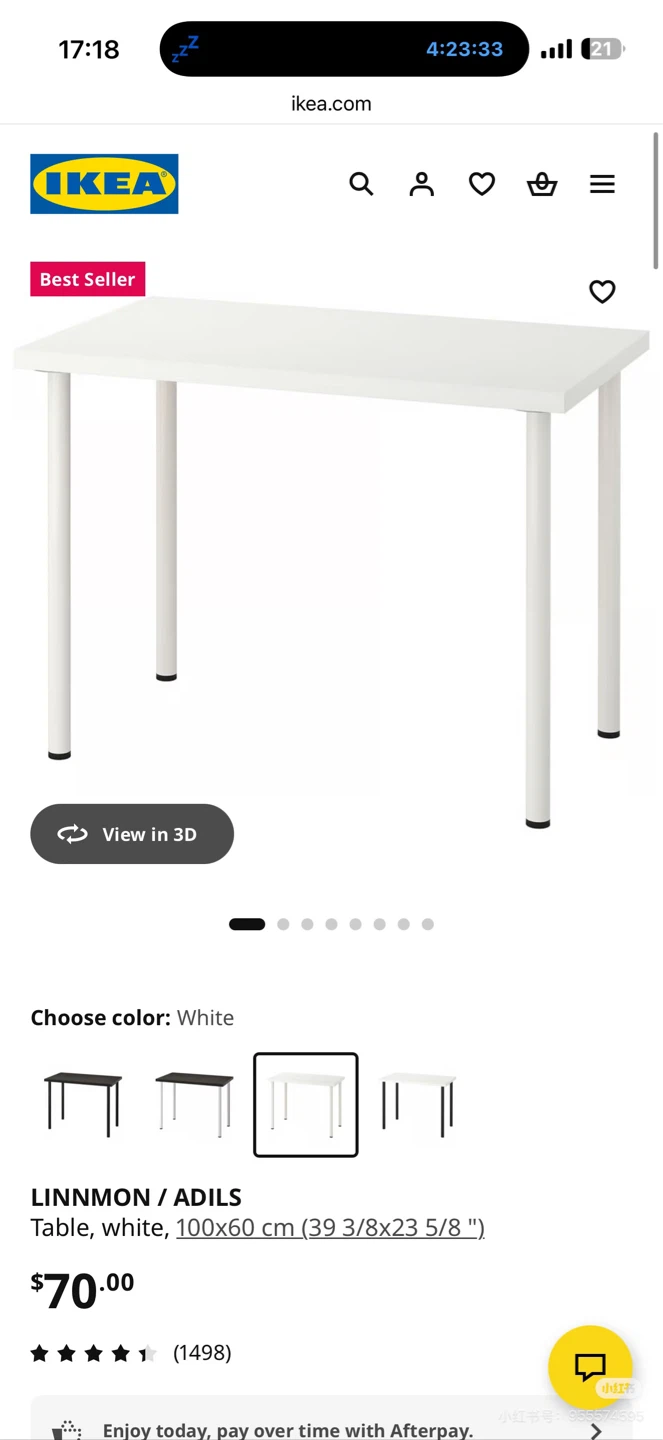 IKEA LINNMON / ADILS White Table