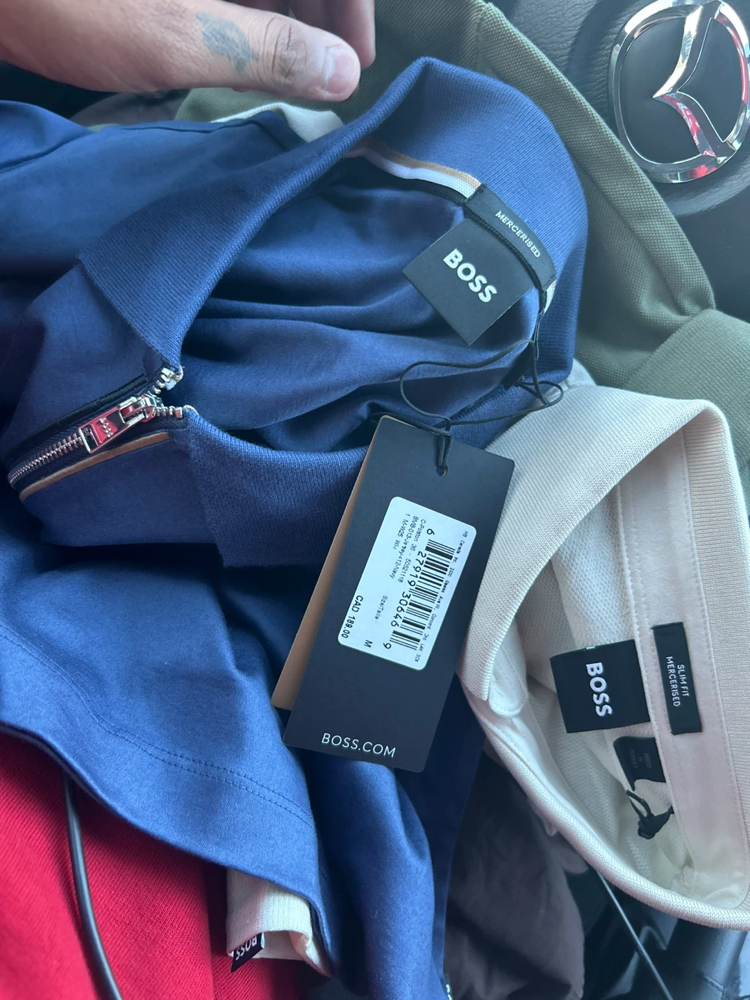 BOSS Mercerised Polo Shirt - Size M