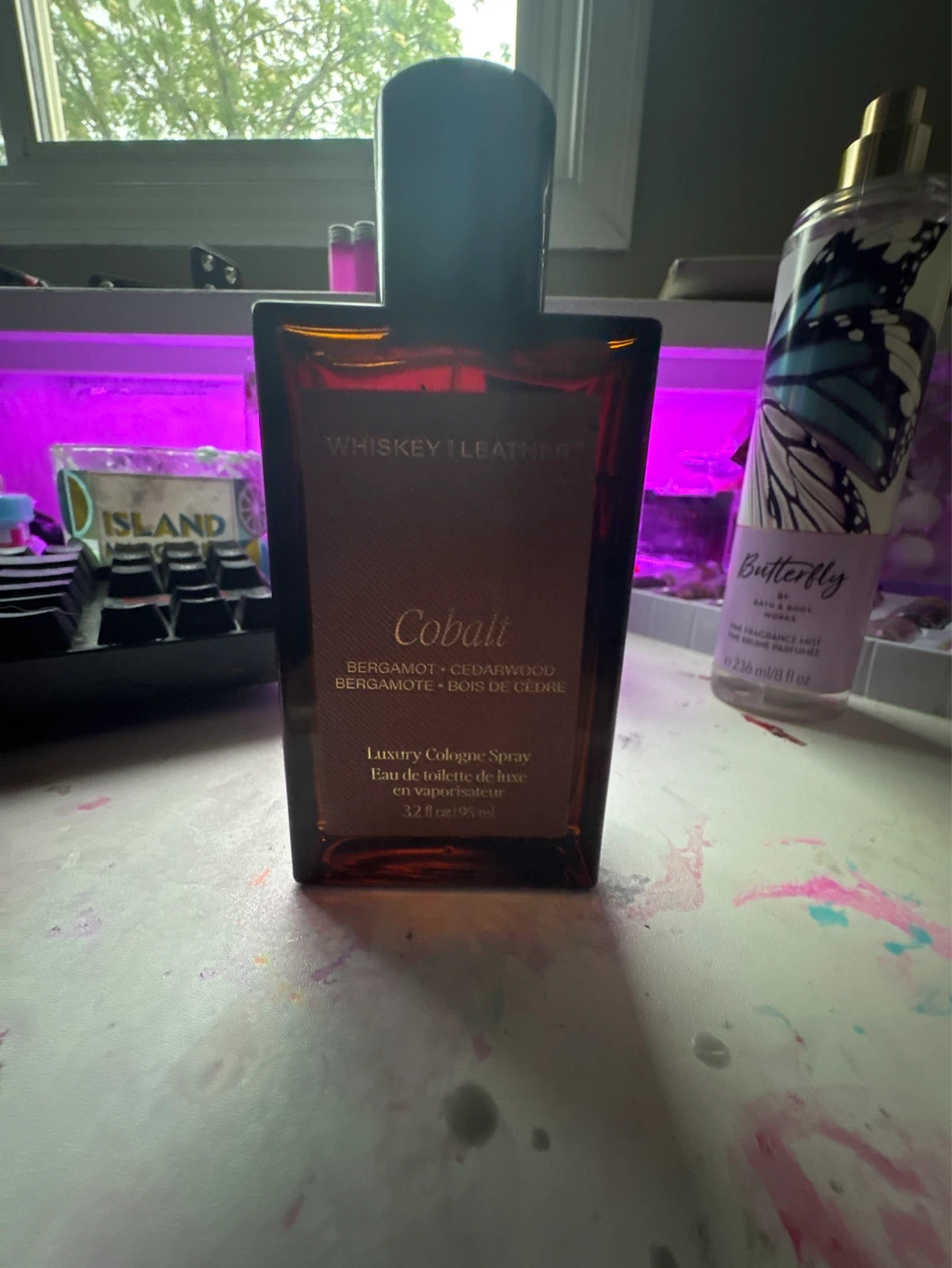 Whiskey Leather Cobalt Cologne Spray 3.2 fl oz