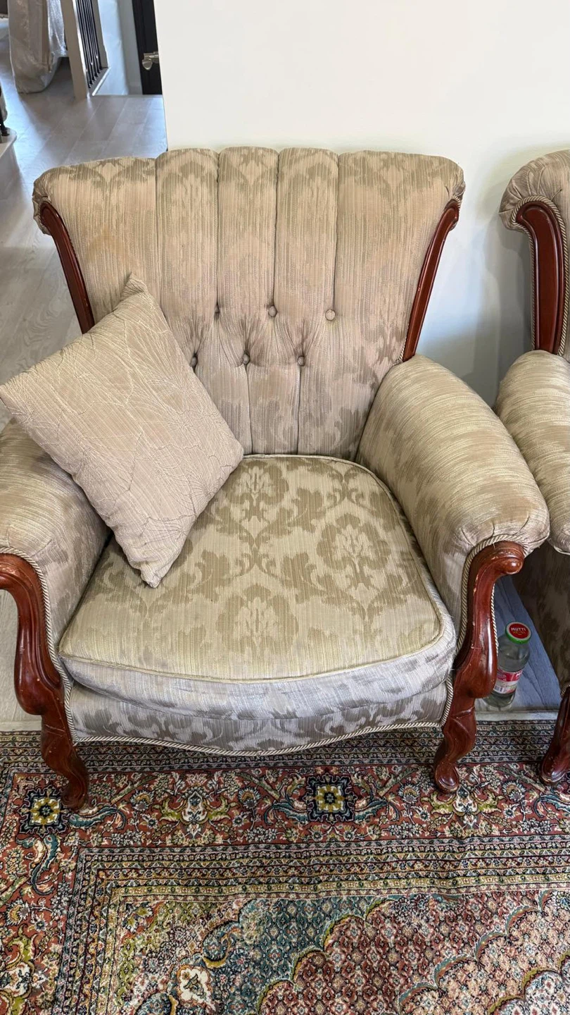 Vintage Sofa and Armchair Set