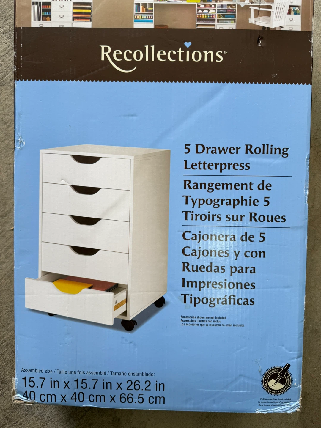 Recollections 5 Drawer Rolling Unit